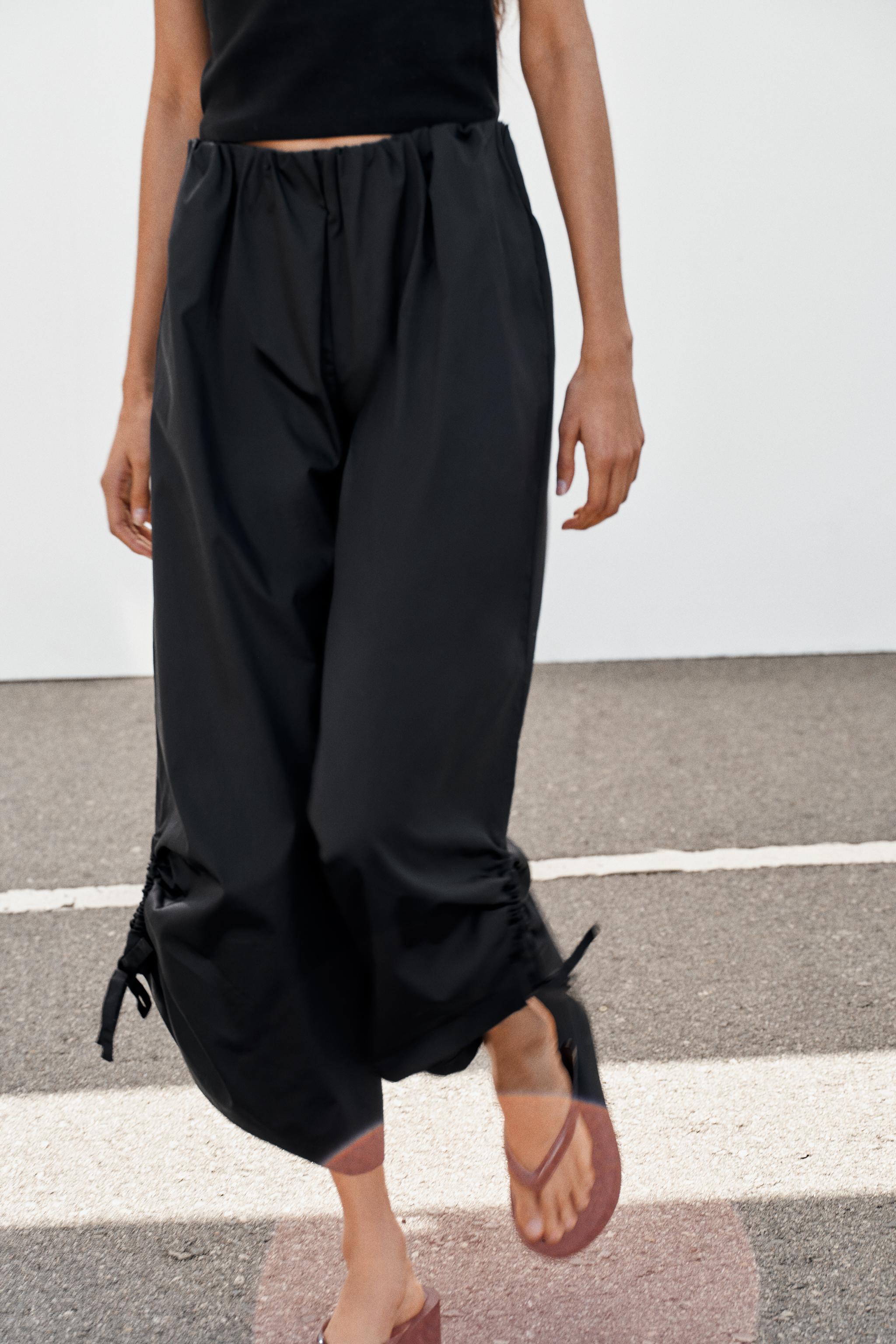 ADJUSTABLE HEM CULOTTE PANTS